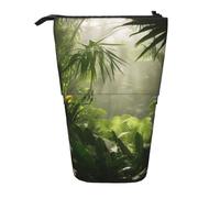 WPUTY Belle trousse à crayons télescopique avec imprimé papillon pour cosmétiques, maquillage, bureau, Scène de la jungle tropicale, Taille unique, Cartable