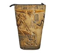WPUTY Exotic Tribe Trousse à crayons télescopique Motif tie-dye, Egypte Hiéroglyphe., Taille unique, Cartable