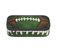 WPUTY Trousse à crayons de grande capacité avec imprimé ballon de football - Pour bureau, voyage, école, Noir , Taille unique, Cartable