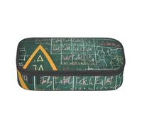 WPUTY Trousse à crayons de grande capacité avec inscription « Formulas Shapes Theory Maths » - Pour bureau, voyage, école, Noir , Taille unique, Cartable