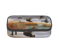 WPUTY Trousse à crayons imprimée de grande capacité Motif canards sauvages chasseurs volants 8, Noir , Taille unique, Cartable