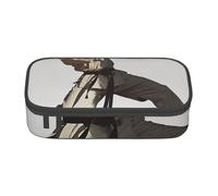 WPUTY Trousse à crayons imprimée Karaté - Grande capacité - Pour bureau, voyage, école, Noir , Taille unique, Cartable