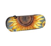 WPUTY Trousse à crayons rigide en cuir synthétique avec imprimé cockpit d'avion - Étanche - Pour l'école, les voyages, les cosmétiques et les cadeaux, You Are My Sunshine Sunflower, Taille unique