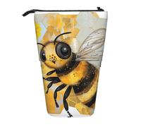 WPUTY Trousse à crayons télescopique avec imprimé de jolis carpes koï japonais pour cosmétiques, maquillage, bureau, Art abeille miel, Taille unique, Cartable