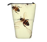 WPUTY Trousse à crayons télescopique avec motif crème glacée pour cosmétiques, maquillage, bureau, Honey Bee., Taille unique, Cartable