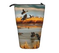 WPUTY Trousse à crayons télescopique avec motif de canards sauvages volants - Pour maquillage, bureau, Chasse Flying Wild Duck 5, Taille unique, Cartable