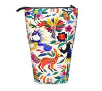 WPUTY Trousse à crayons télescopique avec motif drapeau pirate pour maquillage, bureau, Animaux Otomi mexicains., Taille unique, Cartable