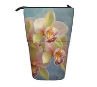 WPUTY Trousse à crayons télescopique avec motif drapeau pirate pour maquillage, bureau, Orchidées, Taille unique, Cartable