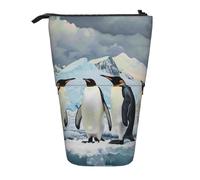 WPUTY Trousse à crayons télescopique avec motif drapeau pirate pour maquillage, bureau, Pingouins sur l'Iceberg, Taille unique, Cartable