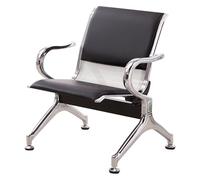WPWSDWMX Banc D'attente Airport avec Accoudoirs, Banc d'accueil en Cuir PU, Chaises de Salle D'attente avec Accoudoirs, pour Marché, Banque, Hôpital, École(Black)