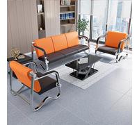 WPWSDWMX Banc D'attente avec Accoudoirs 5 Places, pour Halls D'entrée, Salles de Conférence, Réceptions, Bureaux, Aéroports, Cliniques et Hôpitaux(Orange)