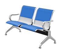 WPWSDWMX Banc de Salle D'attente 2 Places, Mobilier de Hall avec Dossiers et Accoudoirs, Fauteuils d'accueil pour Salon, Barbier, Aéroport, Banque, Hall(Blue)