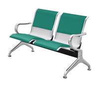 WPWSDWMX Banc de Salle D'attente 2 Places, Mobilier de Hall avec Dossiers et Accoudoirs, Fauteuils d'accueil pour Salon, Barbier, Aéroport, Banque, Hall(Green)