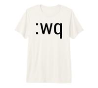 Wq How to Quitter The Vim Editor - Texte Humoristique Noir T-Shirt Haut de Gamme