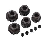 WQAPVHBG Lot de 5 pignons 48P 20T, 22T, 24T, 26T, 28T, 5 mm, moteur RC en acier 48P avec 5 vis d'instruments mécaniques pour camions télécommandés 1/10 et VTT