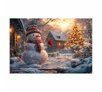 WQBQKKX Art Toile Paysage Hiver Noel Ambiance Paysages de Noël Affiche Décoration Murale Fleurs Moderne Minimaliste pour Salon Chambre(Red 104)-80x120cm Sans cadre