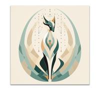 WQBQKKX Impression Sur Toile Animal,Tableau Decoration Murale Cool Tableaux Photo Sur Toile, Tableau Deco Murale,DéCoration Salon(Blanc 72)-70x70cm Sans cadre