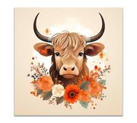 WQBQKKX Impression sur Toile Animal,Tableau Decoration Murale, Rétro Tableaux Art Mural pour Salon Chambre Cuisine Décoration(Multi 25)-50x50cm Sans cadre
