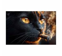WQBQKKX Poster Mural Xxl Noir Tableau Decoration Murale Chambre En Toile Animal Tableaux, Posters Et Arts DéCoratifs(Noir 82)-60x80cm Sans cadre