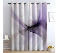 WQBQKKX Rideau Occultant Thermiques Feuilles et Lignes abstraites Modernité Moderne Thermique Isolant Anti FroidRideaux De Fenêtre pour Chambre Cuisine Décoration-H140 x L110 cm (2 Panneaux)