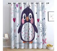 WQBQKKX Rideaux Salon Animaux de la forêt Coloré Très Doux Rideaux Vert Émeraude à Oeillet Rideau Opaque,Fenetre Chambre Salon Intérieurs-H160 x L100 cm (2 Panneaux)