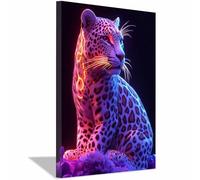 WQBQKKX Vintage Art Affiche DrôLe Animal Toile Tableau Peinture Cool photos peintures sur toile Décoration murale pour le salon,Décorations d’intérieur(Violet 10)-30x45cm Encadrée