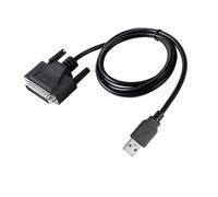 WQBQXNY Câble de programmation RS232/USB A 2.0 vers D-sub 25 broches mâle for contrôleurs de pompes USB série D, réf. 68-1247-504 480-7996-00(1m,USB A -DB25 Male)