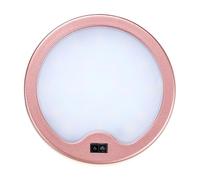 WQBQXNY Spots LED ronds 12 V avec détecteur de mouvement, éclairage de meubles, mini-encastrés for vitrines et panneaux lumineux, 3 W(Pink,Cold White)