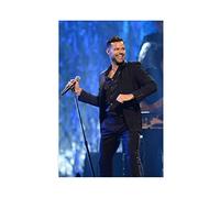 WQBYDS Affiches et impressions 50 * 70cm Senza Cornice Ricky MartinBeautiful Stage Style Under The Mature Appearance Sports Poster Decoration Living Room Bedroom Painting