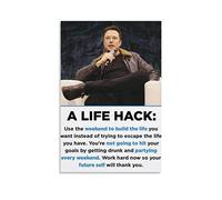 WQBYDS Affiches et impressions 60 * 90cm Senza Cornice Elon Musk Poster Canvas Wall Art Room Pictures for Bedroom Gifts Decor