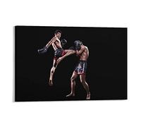 WQBYDS Impression Sur Toile 40 * 60cm Senza Cornice Muay Thai Mma Boxe Taekwondo Muay Thai Fight Poster e Wall Art Modern Family camera da letto Decor