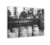 WQBYDS Impression Sur Toile 60 * 90cm Senza Cornice Vintage History Black And White Vintage Booze Cruise America Prohibition Decorative Canvas Wall Art Soggiorno Poster Camera da letto
