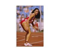 WQBYDS Impression sur toile Affiche 30 * 50cm Senza Cornice Florence Griffith Joyner American Sportswomans Poster Canvas Wall Art Room Pictures for Bedroom Gifts Decor