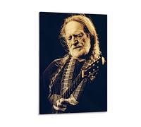 WQBYDS Impression sur toile Affiche 60 * 80cm Senza Cornice Willie Nelson Singer Country Poster e Wall Art Modern Family camera da letto Decor