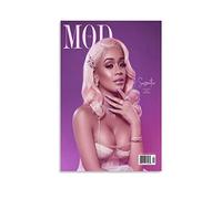 WQBYDS Peintures Sur Toile 60 * 90cm Senza Cornice Saweetie Rapper Music Magazine pittura Poster su tela Stampe arte murale Immagine