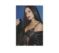 WQBYDS Tableau Toile Decoration 30 * 50cm Senza Cornice Pop Rock Singer Demi Lovato Semi-nudo Pizzo Copertina Poster e Wall Art Modern Family camera da letto Decor