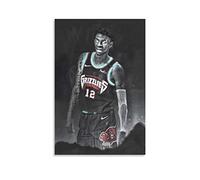 WQBYDS Tableau Toile Decoration 30 * 50cm Senza Cornice Tema: Sì Morant Memphis Grizzlies squadra di basket forte palla gioco Star Print Quadri per soggiorno Camera da letto decorazione