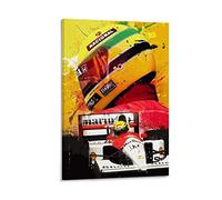 WQBYDS Toile Peinture 40 * 60cm Senza Cornice Ayrton Senna Legend Poster e Wall Art Modern Family camera da letto Decor