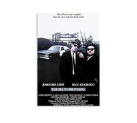 WQBYDS Toile Peinture 60 * 80cm Senza Cornice Art Poster Blues Brothers 1980-106 Miles to Chicago Movie Dan Aykroyd John Belushi Jake And Elwood