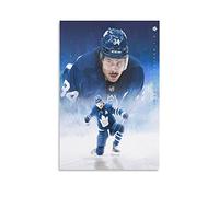 WQBYDS Toile Peinture 60 * 80cm Senza Cornice Auston Matthews Ice Hockey Center lavora Poster Canvas Wall Art Room Immagini per Camera da letto Regali Decor