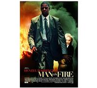 WQBYDS Toile Peinture 60 * 80cm Senza Cornice Man On Fire Movie Estetica Poster da parete e stampe d'arte murale Arredamento moderno per la casa per camera da letto familiare