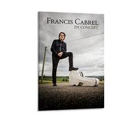 WQBYDS Toile Peinture 60 * 90cm Senza Cornice Francis Cabrel Memorial Collection Poster Canvas Wall Art Room Pictures for Bedroom Gifts Decor