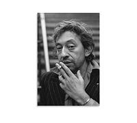 WQBYDS Toile Peinture 60 * 90cm Senza Cornice Serge Gainsbourg Poster e Wall Art Modern Family camera da letto Decor