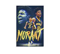 WQBYDS Toile Tableau 40 * 60cm Senza Cornice Sì Morant Memphis Grizzlies Basketball Team Wallpaper Ball Game Star Posters Home Furniture Decorative Living Room Bedroom