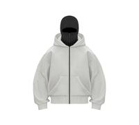 WQCMH Autumn and Winter Men's and Women's Casual Sportswear with Hooded Mask Design Sporty Plus Size Hoodie(Gray,Grand)