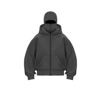WQCMH Autumn and Winter Men's and Women's Casual Sportswear with Hooded Mask Design Sporty Plus Size Hoodie(Dark Grey,Grand)