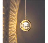 WQCSH Moderne Simplicité Lampe Suspendue Chambre Coucher Lampe de Chevet Décoration Original Personnalité Art Ambiance Unique Longue ligne Méduses Petite Luxe léger Lever et descendre Réglable