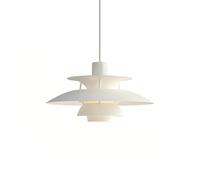 WQCSH ṖḤ5 Lampe suspendue Moderne Créatif Simple Luminaires Danemark Le Design Applicable Le Salon Restaurant Chambre à coucher La cuisine Bureaux Le Bar La Boutique Ferme Diamètre 40CM-(Blanc)