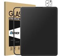 WQD-[1+1 Pièces Mat Protection Écran pour iPad Pro 11 2022/2021/2020/2018, iPad Air 4/ iPad Air 5 (2022) 10,9 Pouces avec Caméra Arrière Protecteur, Verre Trempé Anti-Reflet, Installation Facile