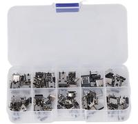WQD-100 Pièces 10 Gren Type-C USB Prise Femelle Prise Droite Combo Coffret, Prise Lten Réparation Adaptateur de Remplacement pour Ordinateur, Souris Clavier Prise USB Pièces